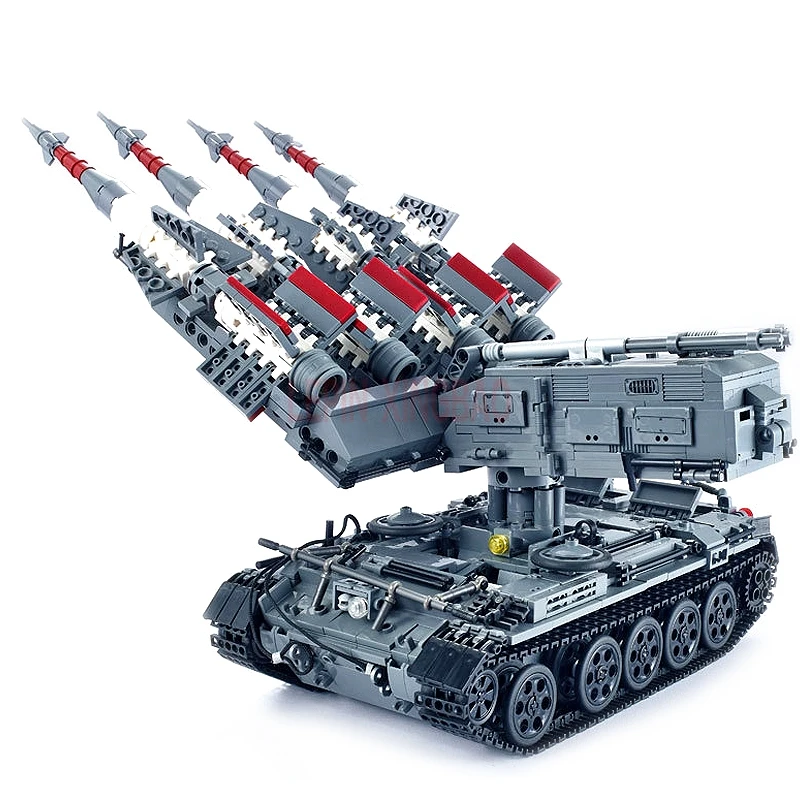 Xingbao 06004 Военная серия SA-3 ракета и T55 Танк набор детей строительные блоки кирпичи eleleings рождественские игрушки, подарки