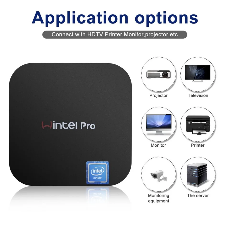 Wintel pro W8 мини ПК Intel atom x5 Z8350 Windows10 компьютерный модуль DDR для настольных