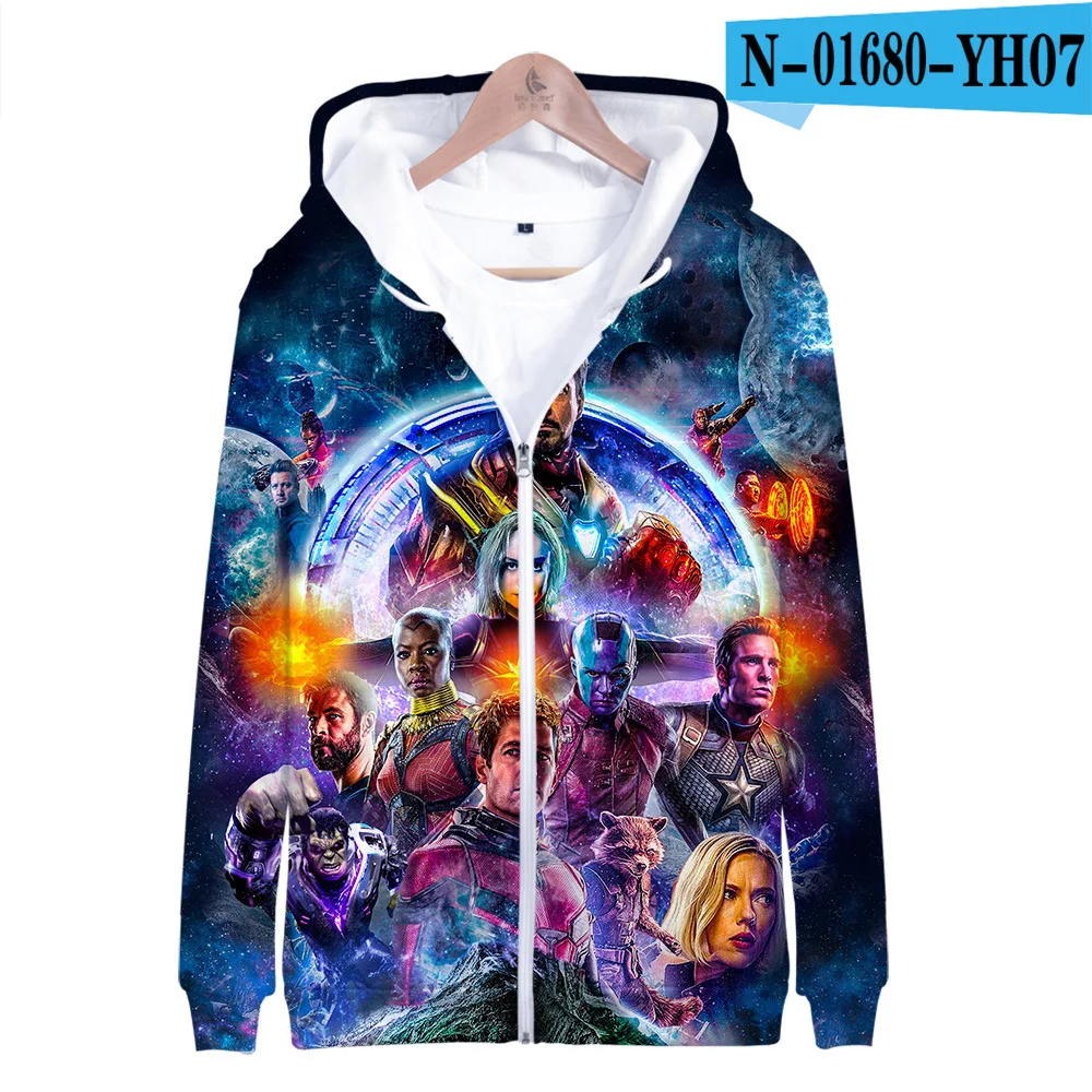 Avengers Endgame Quantum Realm Sweatshirt Jacket Advanced Tech Hoodie Cosplay Costumes 2019 new superhero Iron Man Hoodies suit