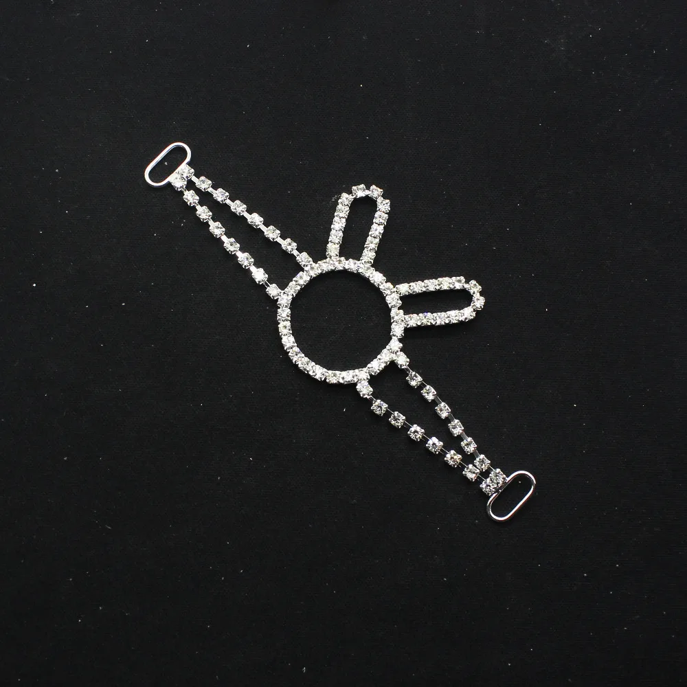 4Pc High Quality Sewing Rhinestone Bikini Connectors Diamond Crystal Buckle Silver Swimming Wear Wedding Decoration | Дом и сад