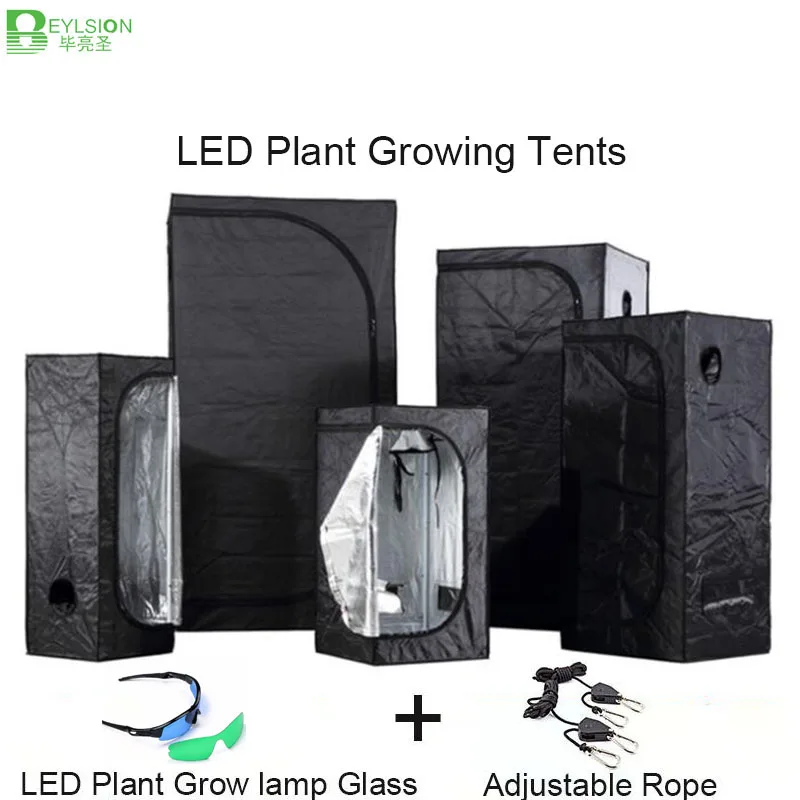 

BEYLSION 60*60*140CM Plant Grow Tent 1680D Reflective Mylar hydroponics greenhouse plant LED indoor Non Toxic Growing light lamp