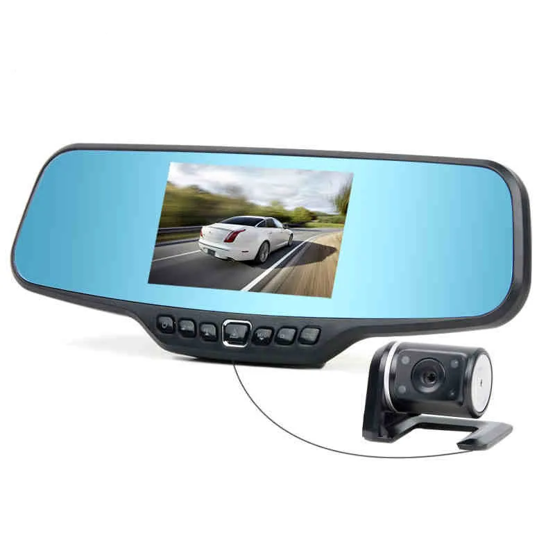 Rearview Mirror tachograph 1080P HD night vision dual front and rear wide-angle lens mini factory outlets |