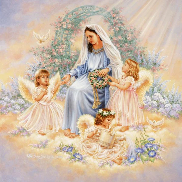 

A1296 Diamond Embroidery Home Decor 3DIY Angel Girl 100% area Resin Tool dril Painting Cross Stitch Fashion Mosaic Needlework
