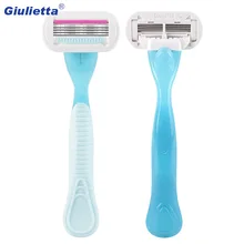 Giulietta 4 Женская бритва для ручного удаления волос бритва набор лезвий 1 стойка 1 лезвие