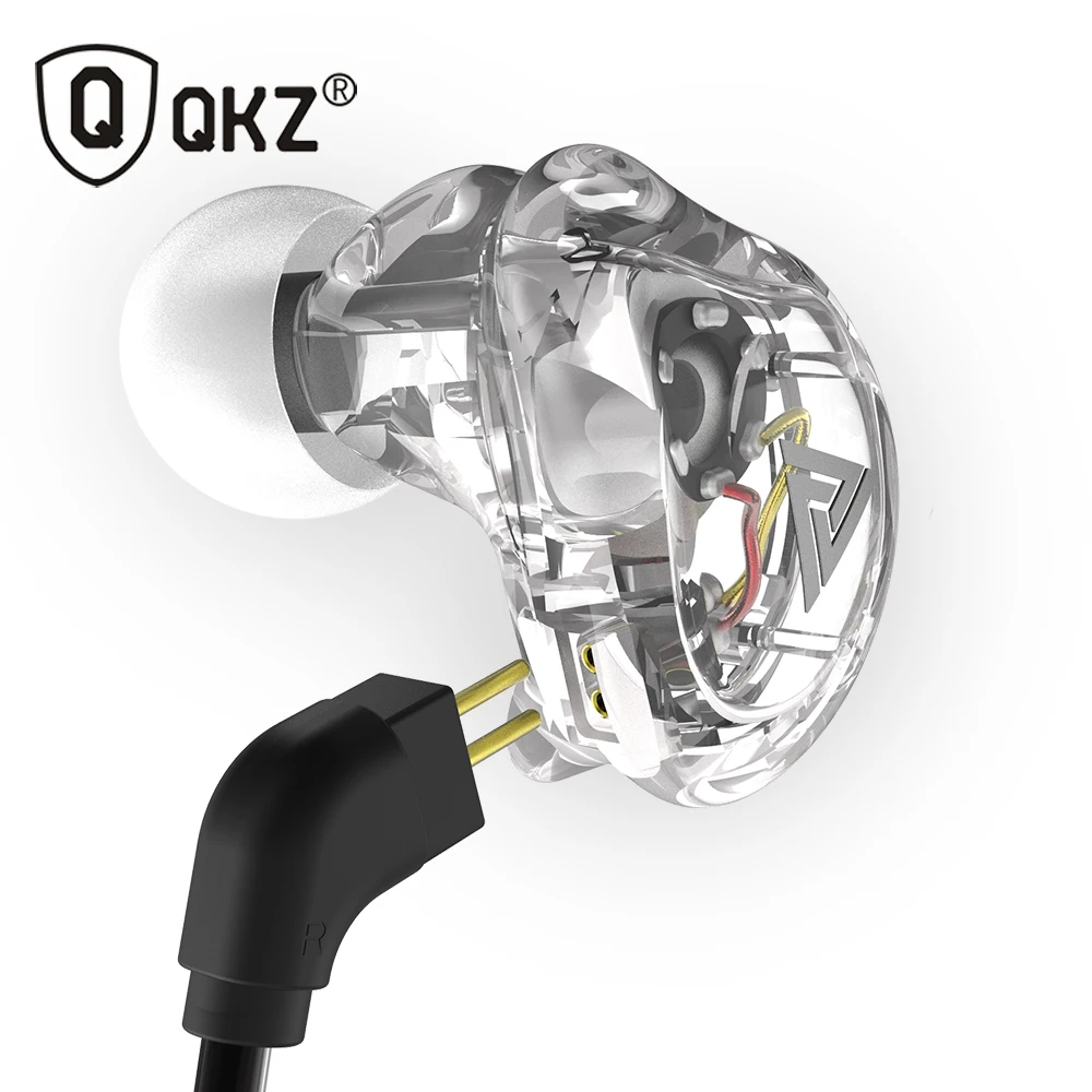 Оригинальный QKZ VK1 красочные 4DD наушники в ухо гибридная гарнитура HIFI бас