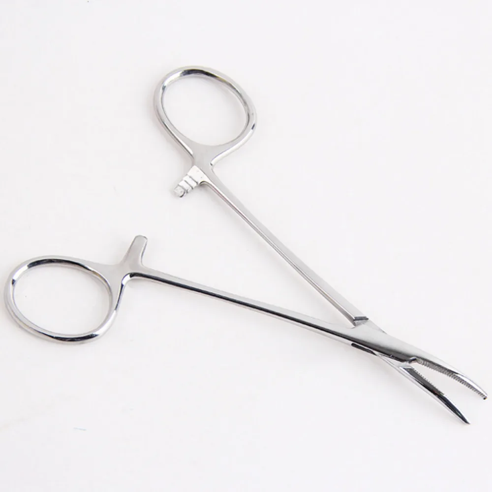 12cm / 14cm Pet Ear Forceps Stainless Steel Straight Head Defeathering