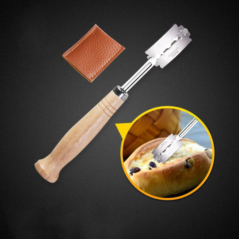 

Baycheer Specialty European Bread Arc Curved Bread Knife Western-style Baguette Cutting French Toast Cutter Bagel Tools Baker