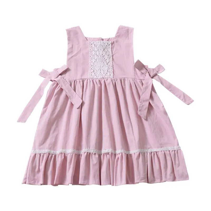 Baby Dress For Girl Solid Baby Clothes Dresses Princess Baby Dress Sleeveless Summer Children Girl Dresses