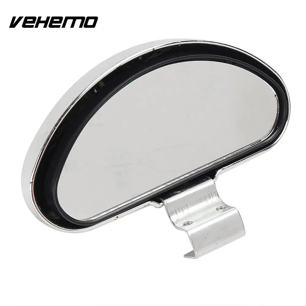 Универсальное регулируемое широкоугольное серебристое черное зеркало для слепых пятен, выпуклые зеркала, вспомогательное стекло заднего хода, автомобильные аксессуары