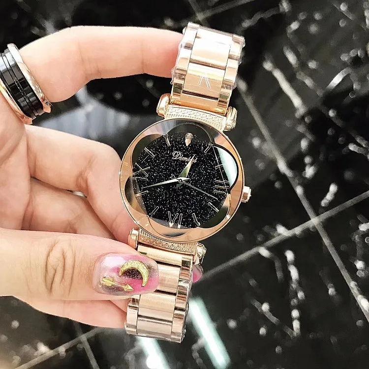 

Top Quality Luxury lady Crystal Watch Women Men Dress Watch.Fashion Gift Rose Gold Watches Female Stainless Steel Wristwatches