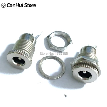 

5PCS/LOT DC099 5.5 x 2.1mm 5.5 x 2.5mm DC Power Jack Socket Female Panel Mount Connector DC-099 5.5*2.1 5.5*2.5 mm Open Hole 11M