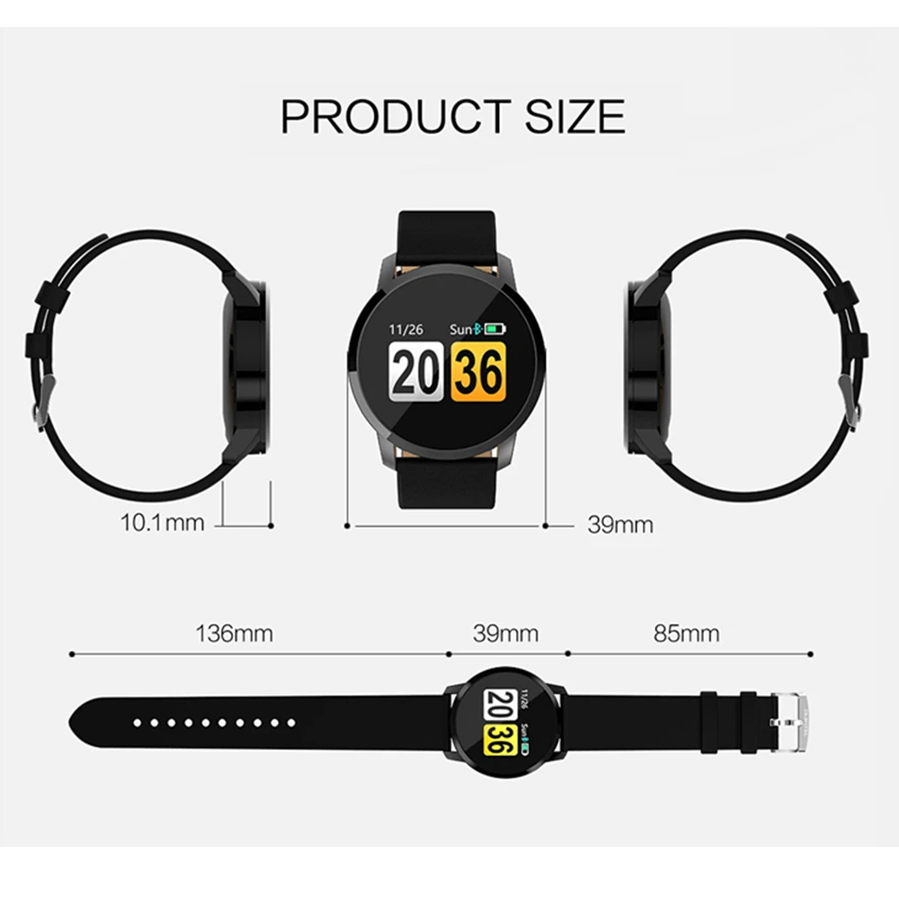 OUKITEL W1 Bluetooth Smart Часы Heart Rate крови трекер сна игры Водонепроницаемый напоминание