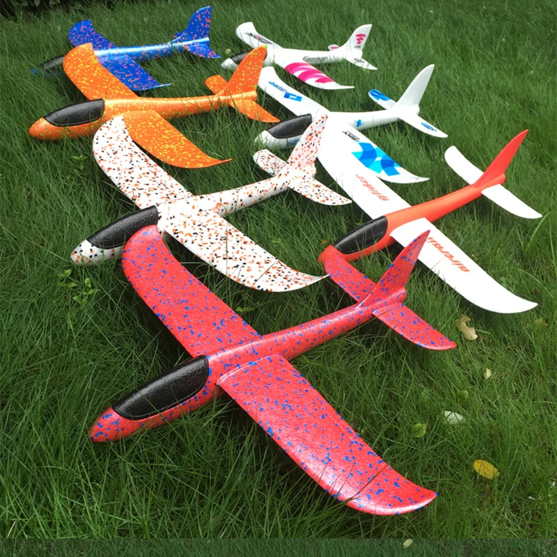 

EPP Foam Airplane 48CM Hand Launching Throwing Glider Aircraft Foam Plane Toys Outdoor Interesting Toy Kids Gift Random Color