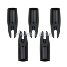 50 шт./лот черный стрелка из лука внутренних НОК на валу ОД 6,9 мм