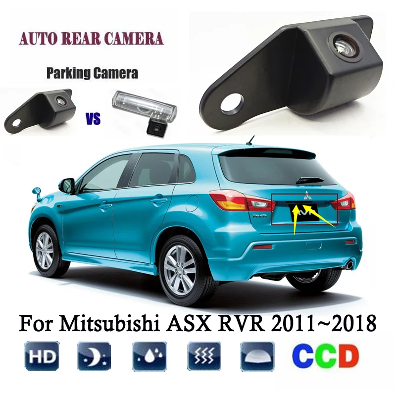Автомобильная задняя камера для Mitsubishi ASX RVR 2011 ~ 2018 оригинальная резервная с CCD