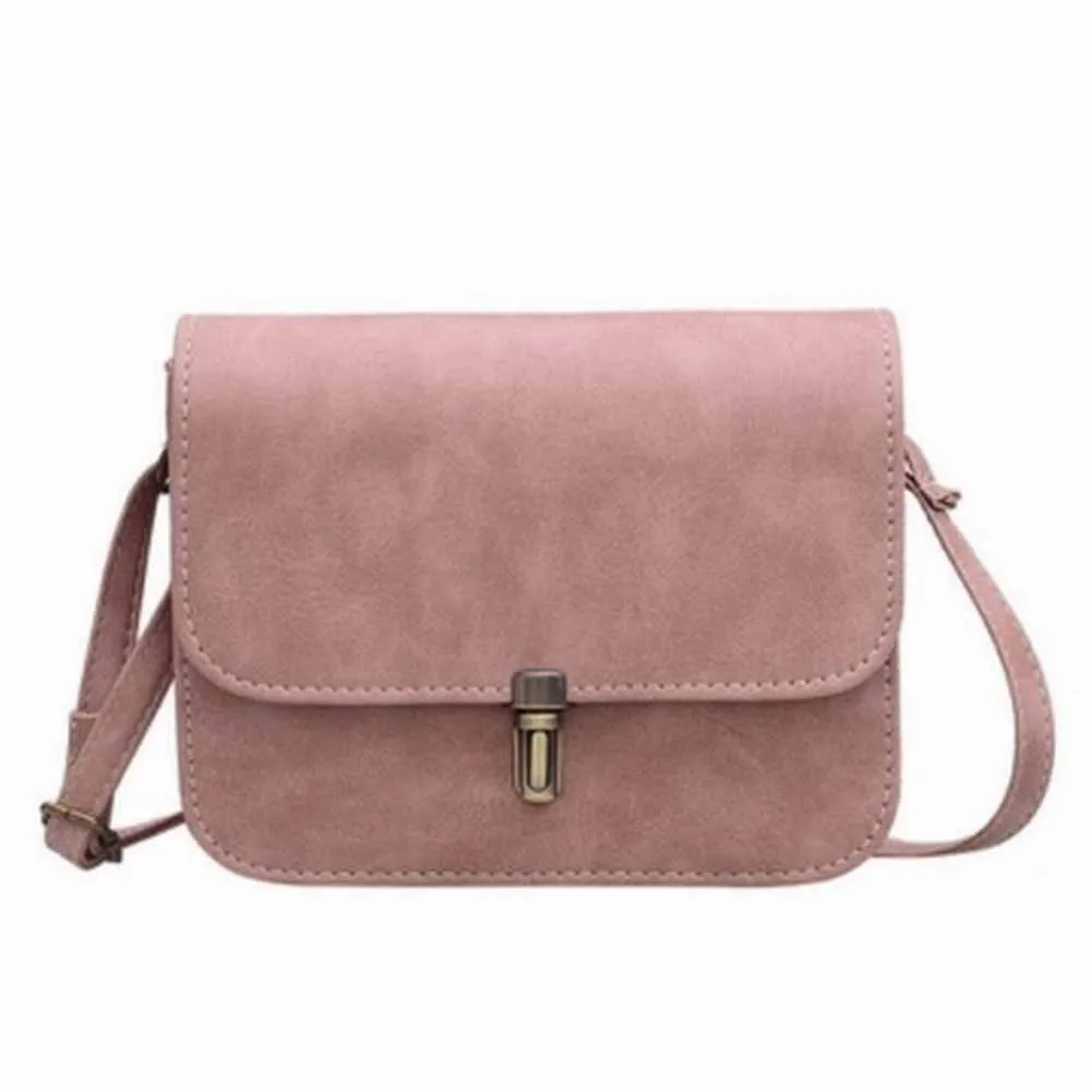 

Women Shoulder Bag PU Leather Solid Color Handbag Lady Girl Casual Crossbody Messenger Bags WML99