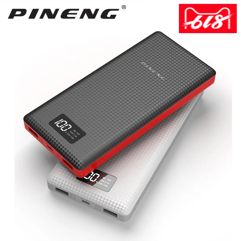 Продажа Горячее предложение, Дополнительный внешний аккумулятор PINENG PN 969, 999, 20000 мА ч PN 963, 10000 мА ч, двойной USB, внешний аккумулятор, зарядное устройств...