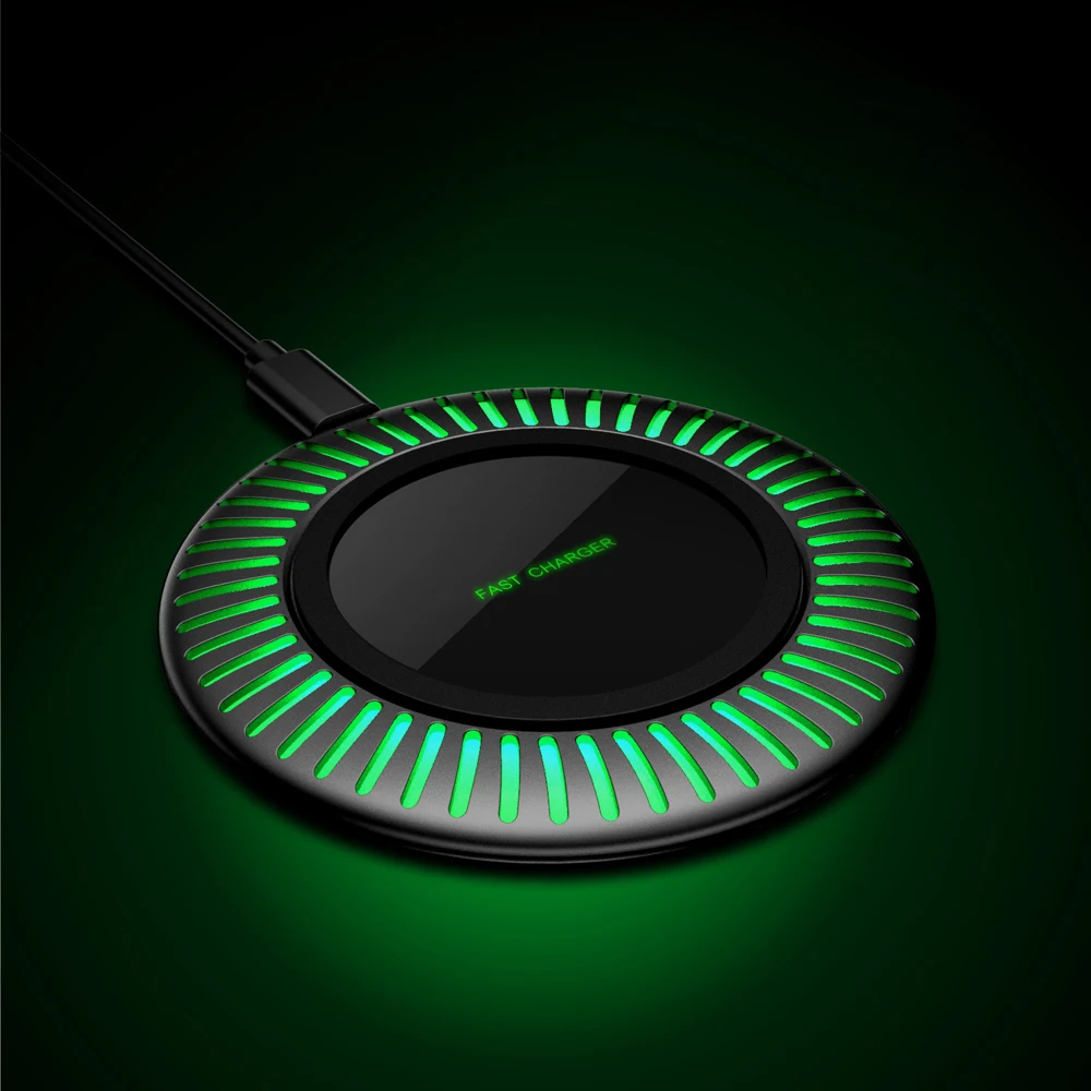 

Desktop Fast Wireless Charger Pad For IPhone X XR XS Max 8 Plus Samsung S9 S8 S7 Note 9 8 Mix 2S 3 Quick Wireless Charging Base