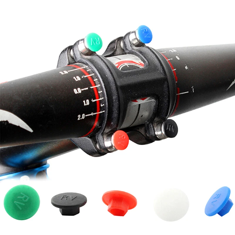 

Headset Cover M6 Screw Cap Bicycle Head Heighten Device Screw Cap Mountain Bike Road Bike Folding Track Bike Bowl Set