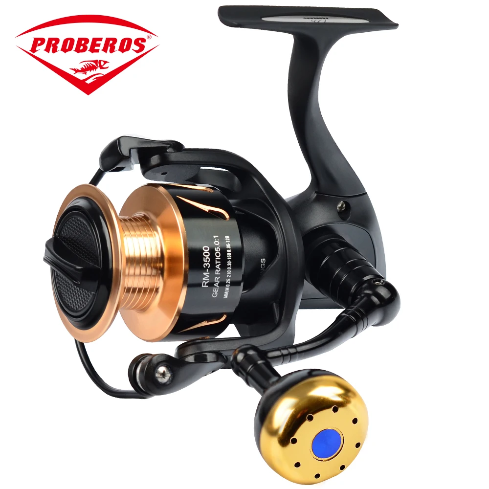 

Fishing Reels Metal 12+1BB Ball Bearings RM2000-3500 Ocean Boat Type Fishing Spinning Reel 5.0:1 23KG Max Drag Sea Boat Pesca