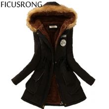 2016 Winter Womens Parka Casual Outwear Military Hooded Coat Winter Jacket Women Fur Coats Women’s Winter Jackets And Coats TFR4