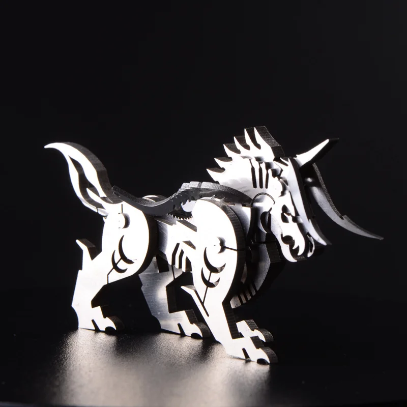 Высокое качество лося/дракон животных Нержавеющая сталь 3D металла Наборы