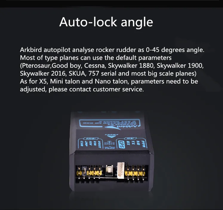 Arkbird 2,0 FPV OSD Система управления полетом Автопилот с M8N gps датчиком тока/гальванометром измеритель скорости полета Полный комплект кабелей