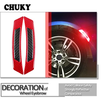 

CHUKY 4pcs Car Styling Door Side Wheel Eyebrow 3D Stickers For Opel Mitsubishi Suzuki Hyundai Renault Accessories