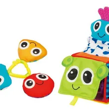 Игрушек! Забавные детские игрушки Исследуйте Мягкие Блоки Многофункциональный Блестящий сюрприз квадратное зеркало безопасности погремушка подарок на день рождения 1 шт