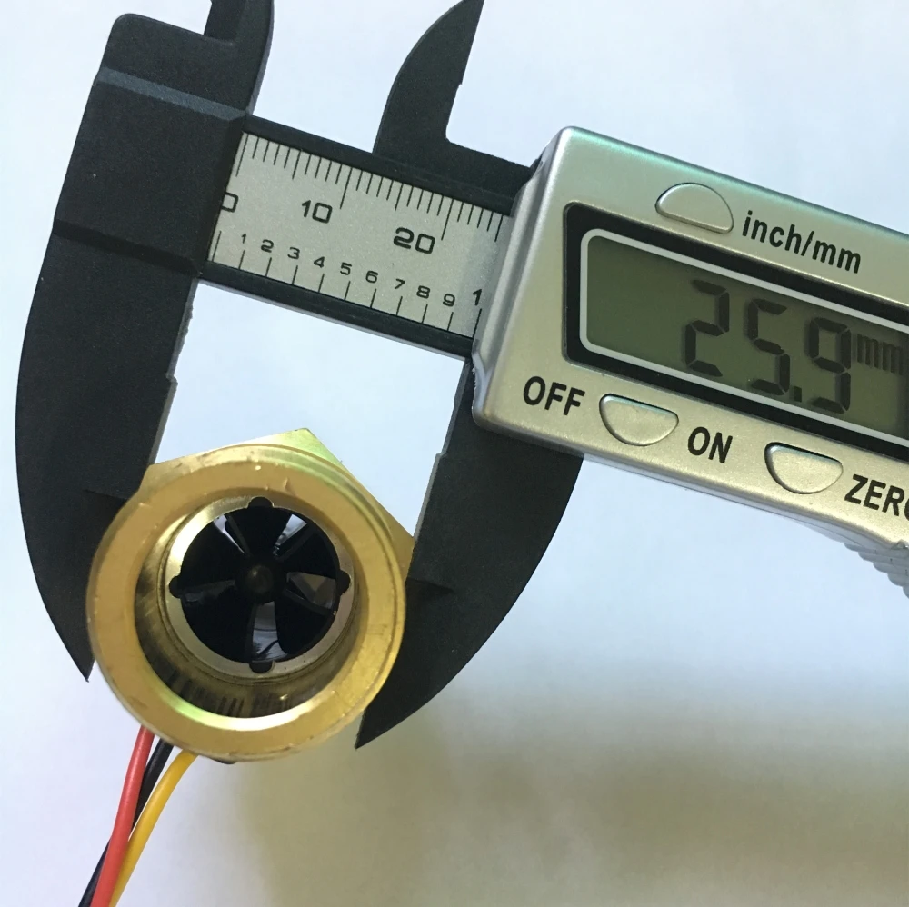 Brass copper Hall flow sensor meter (6)