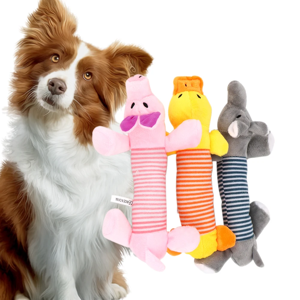NICEYARD Pet смешные плюшевые игрушки пищащий звук жевания куклы слон утка свинья