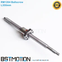 Проката ballscrew 1204 L 350 мм ШВП SFU1204 ballnut с Стандартный конечной обработки работы