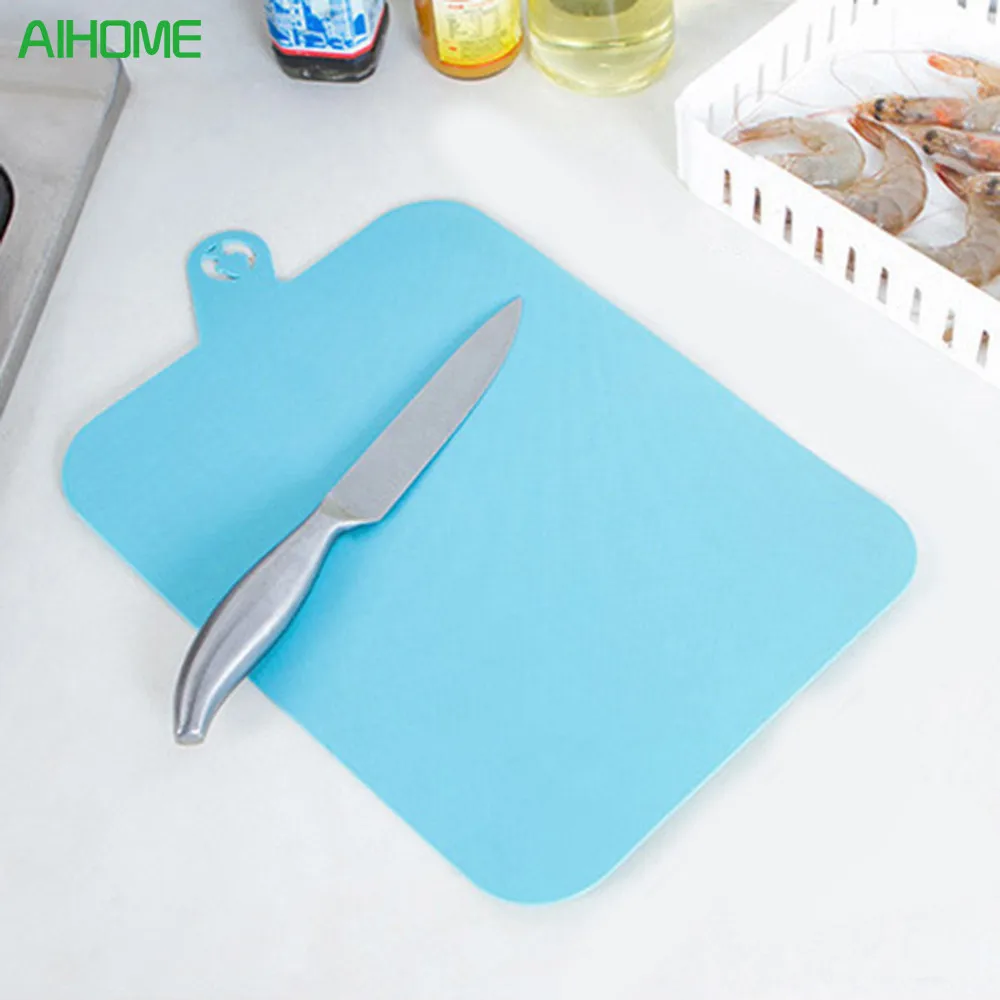 

Flexible Folding Non-Slip Cutting Portable Camping Outdoor Chopping Slicing Frosted Board Mat Kitchen Antibacteria Cutting Board