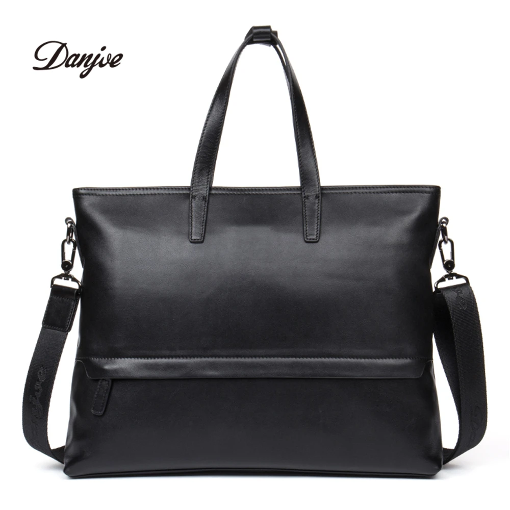 DANJUE 2018Genuine Leather Men Handbag Business New Arrival Natural Leather Briefcases High Quality Brand Fashion Shoulder Bag DANJUE 2018Genuine Leather Men Handbag Business New Arrival Natural Leather Briefcases High Quality Brand Fashion Shoulder Bag