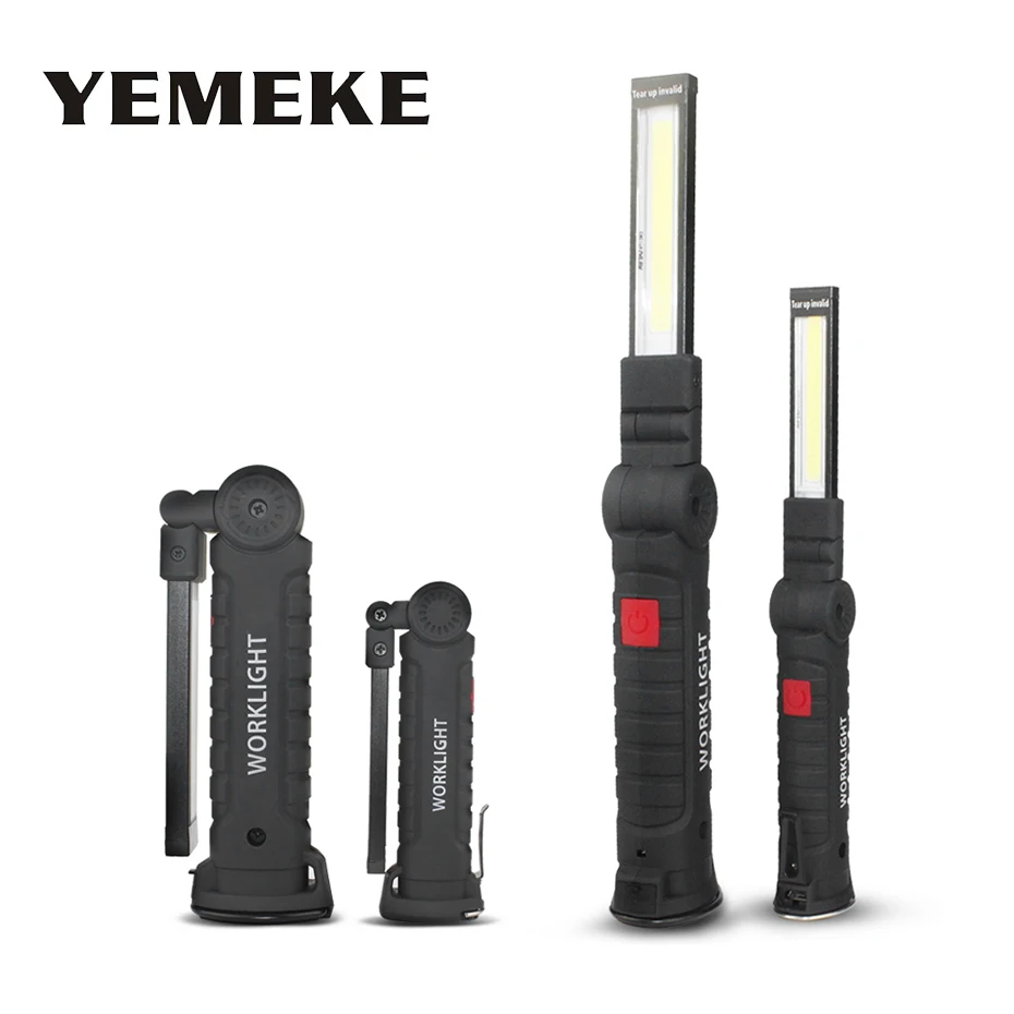 

5 Modes Portable COB Flashlight Torch USB Rechargeable Led Work Light Powerful Led Flashlight COB Lanterna For Outdoor Camping