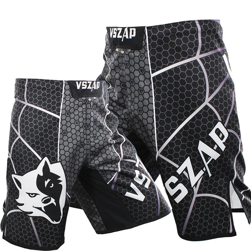 Новинка, VSZAP, мужские шорты с принтом паука, ММА, тренировочные, UFC, Муай Тай, фитнес, боевые, Fghting, боевые искусства, ветер, яд, полиэстер