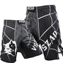Новинка, VSZAP, мужские шорты с принтом паука, ММА, тренировочные, UFC, Муай Тай, фитнес, боевые, Fghting, боевые искусства, ветер, яд, полиэстер