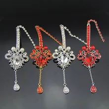 HIMSTORY, индийский стиль, каплевидный кристалл, фронтлет, свадебные аксессуары для волос, украшения для волос, свадебные украшения для волос, украшение для волос