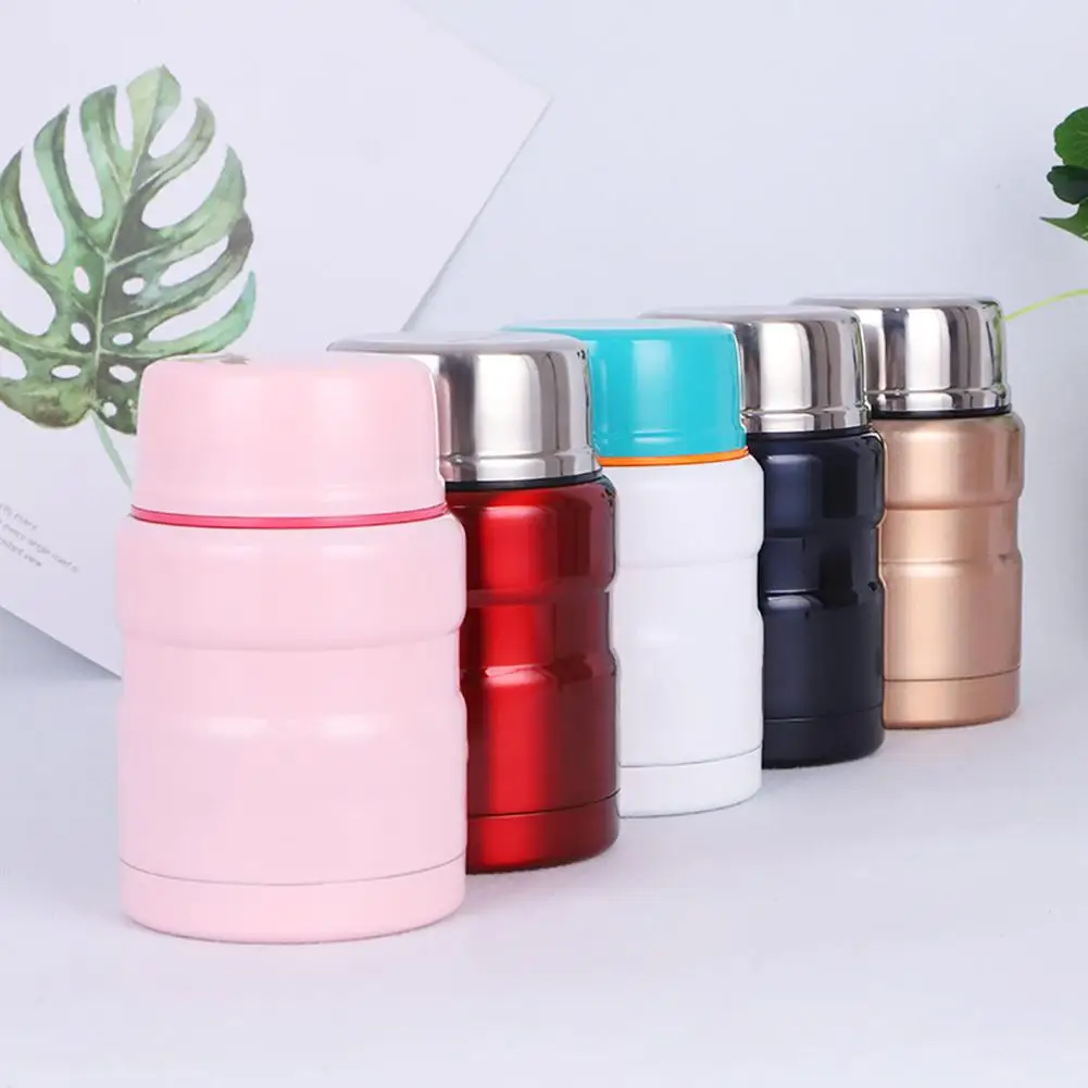 

500ml Lunch Box Heat Insulation Soup Pot Stew Kettle Bowl Vacuum Food Container Set