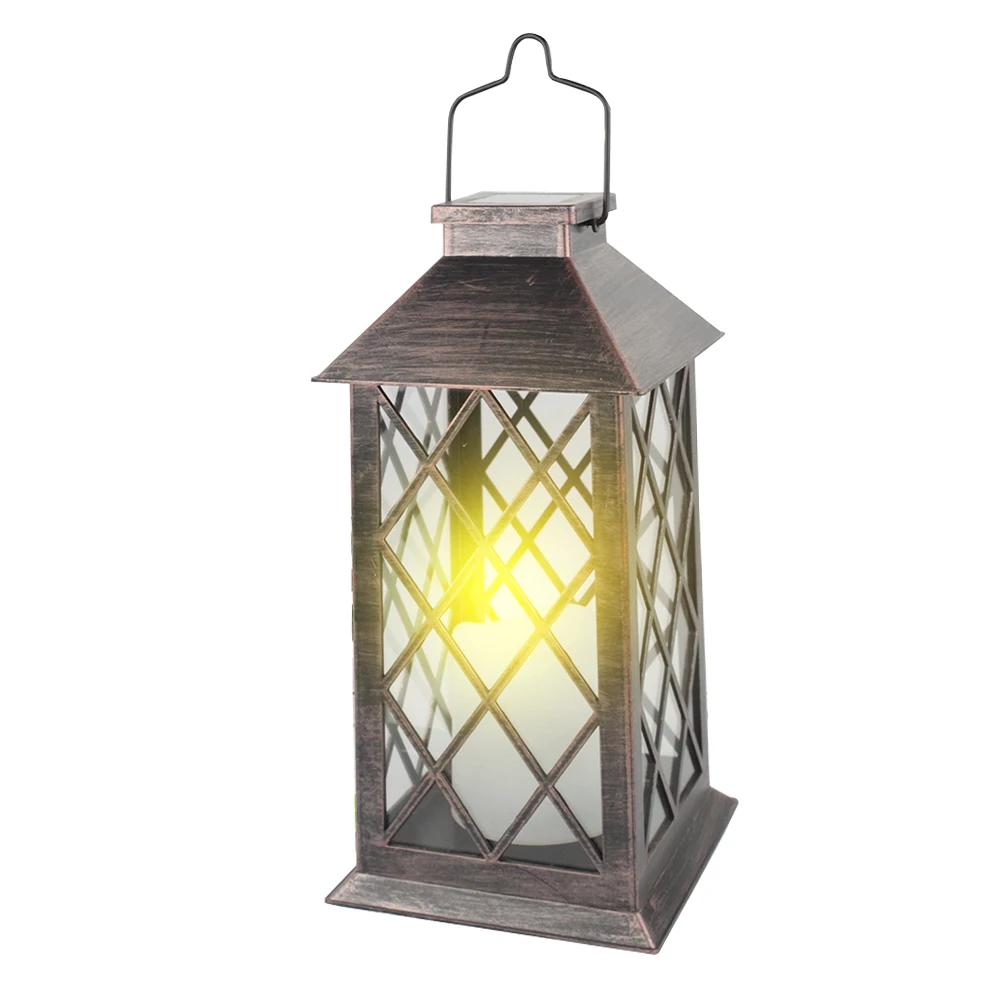 

Home Outdoor Hanging Garden Decoration Balcony With Candles LED Lantern Waterproof Pathway Landscape Solar Lamp Yard Lawn