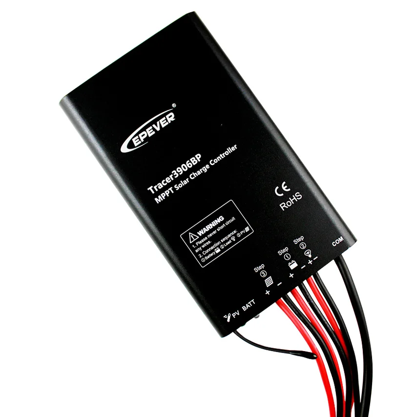 15A regulador panel solar controlador MPPT carga controlador Tracer3906BP 15amp 12 V 24 V tipo de auto con cable USB y MT50 - 3