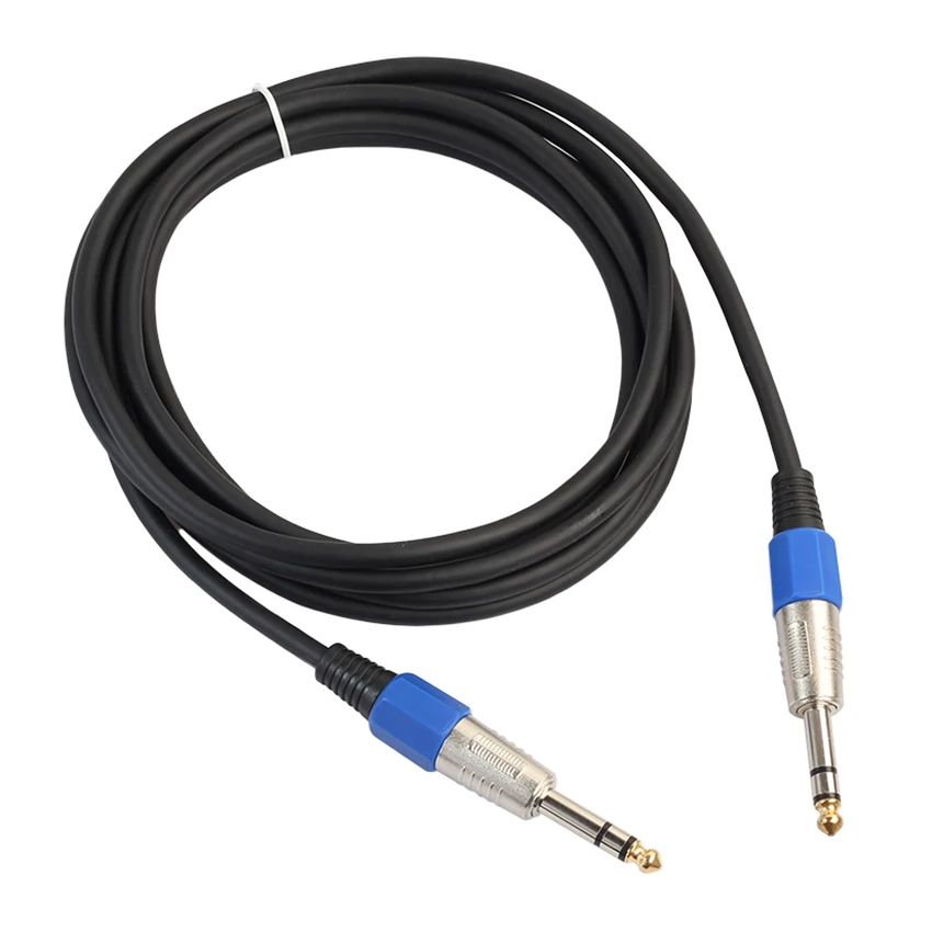 6.35mm to 6.35mm Audio Cable Male to Male For Electric Guitar Mixer