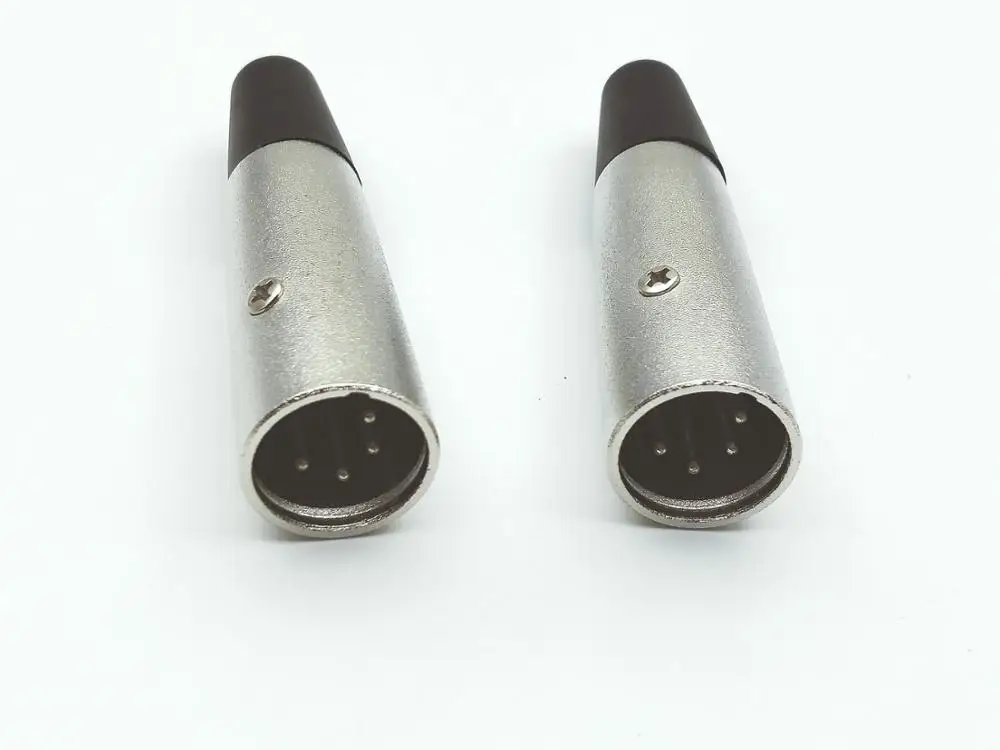 10 шт. XLR Штекерный 4 контактный разъем Музыкальный настольный Аудио Микрофон