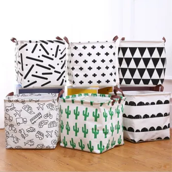 

Ins Creative Storage Basket For Toy Washing Basket Dirty Clothes Sundries Home Closet Organizer Container Box Laundry Basket