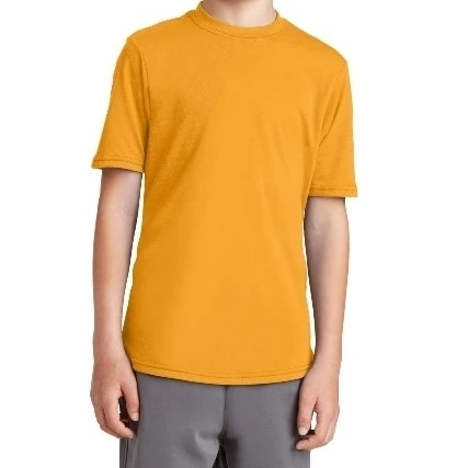 Port & Co PC381Y Youth Performance Blend Tee Gold - Large (1)