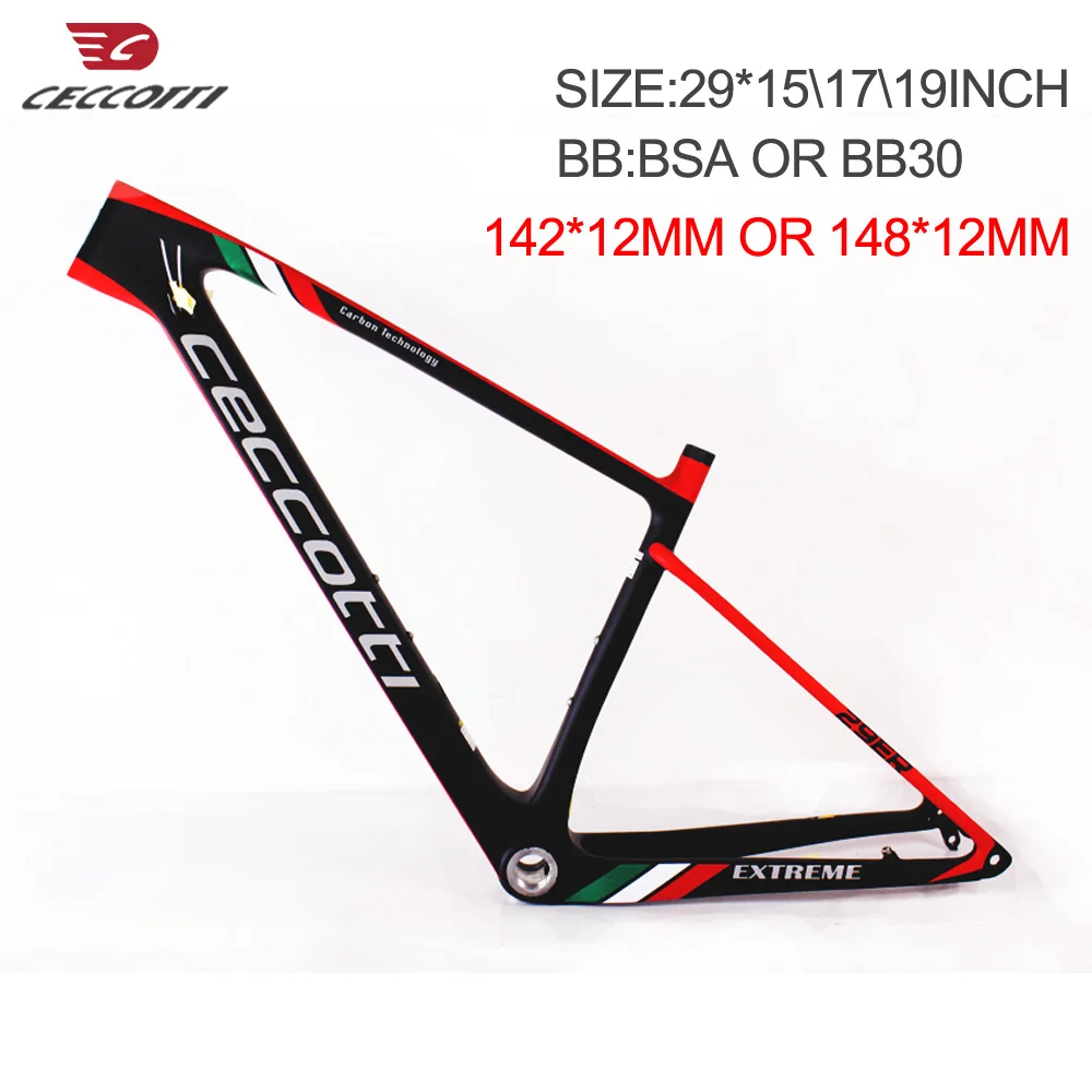 Карбоновый горный велосипед bicicletas 29 142*12 мм через ось прочный mtb карбоновый каркас