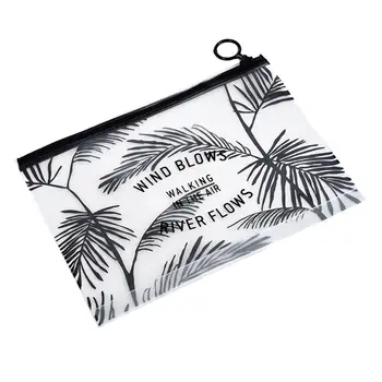 

Women Makeup Transparent PVC Toiletry Bag Travel Cosmetic Organizer Zipper Pouch