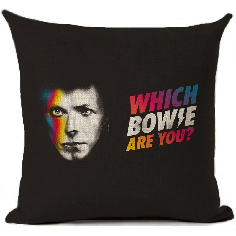 Наволочка для подушки Rock David Bowie льняная наволочка диванной в стиле рок н ролл