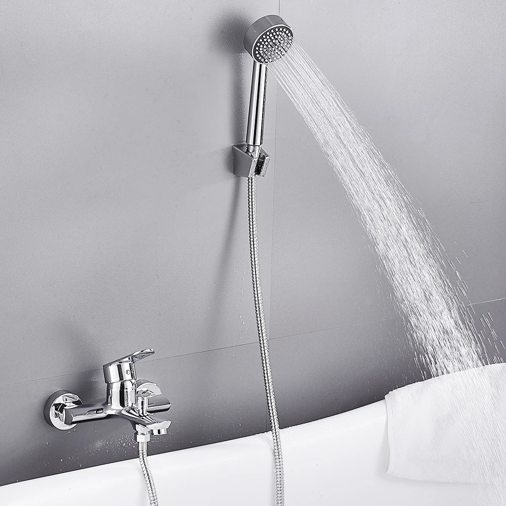 

Bathroom Fixture Sets Faucets Bathtub 1 Set Bath Shower Tap Bathroom Shower Faucet Waterfall Shower Head