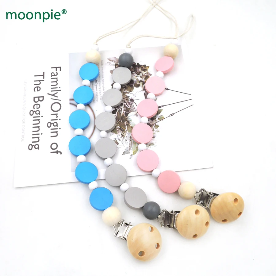 Плоские бусины для соски пустышки розовые синие и серые цвета|pacifier clips|pacifier clip